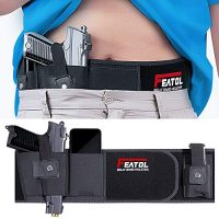 FEATOL Belly Band Holster for Concealed Carry, Gun Holsters for Men Women