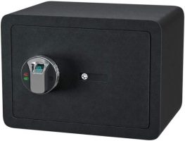 Jolitac Biometric Cabinet Safes for Home, Fingerprint Security Safe Box Fireproof Solid Carbon Steel Locking Safe Case for Gun, Money, Jewelry (0.77 Cubic Feet)