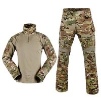 SINAIRSOFT Tactical Combat Pants Shirt US Army Military Paintball BDU Gen3 Uniform Rapid Assault Sleeve Slim Fit Long Sleeve Top Uniform