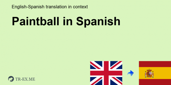 paintball in spanish