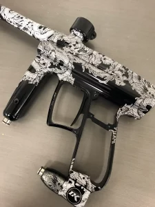 hand engraved paintball gun